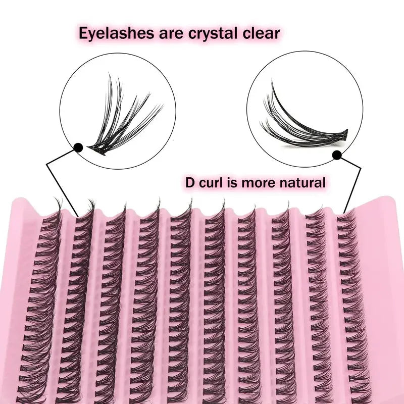 Eyelashes 200 PCS Clusters Lash Bond and Seal Makeup tools DIY Lashes Extension kit for gluing Lashes Gluing Glue Accessories