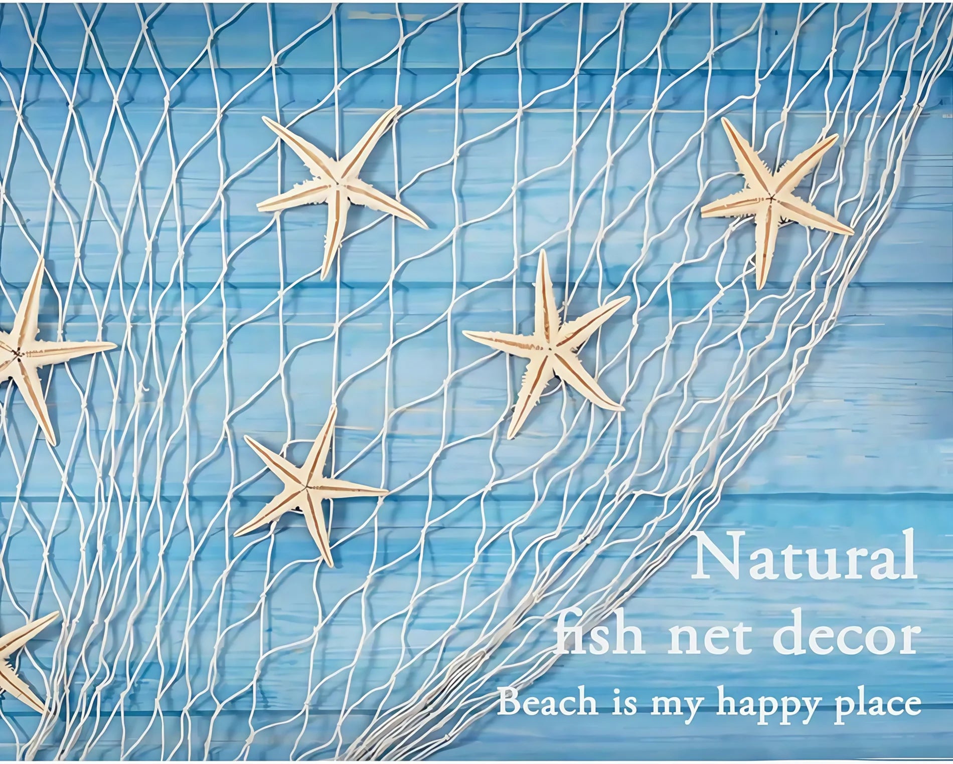 39x79in Beach Themed Fish Net Decorations for Pirate, Mermaid, Beach Party Home Bedroom Decor