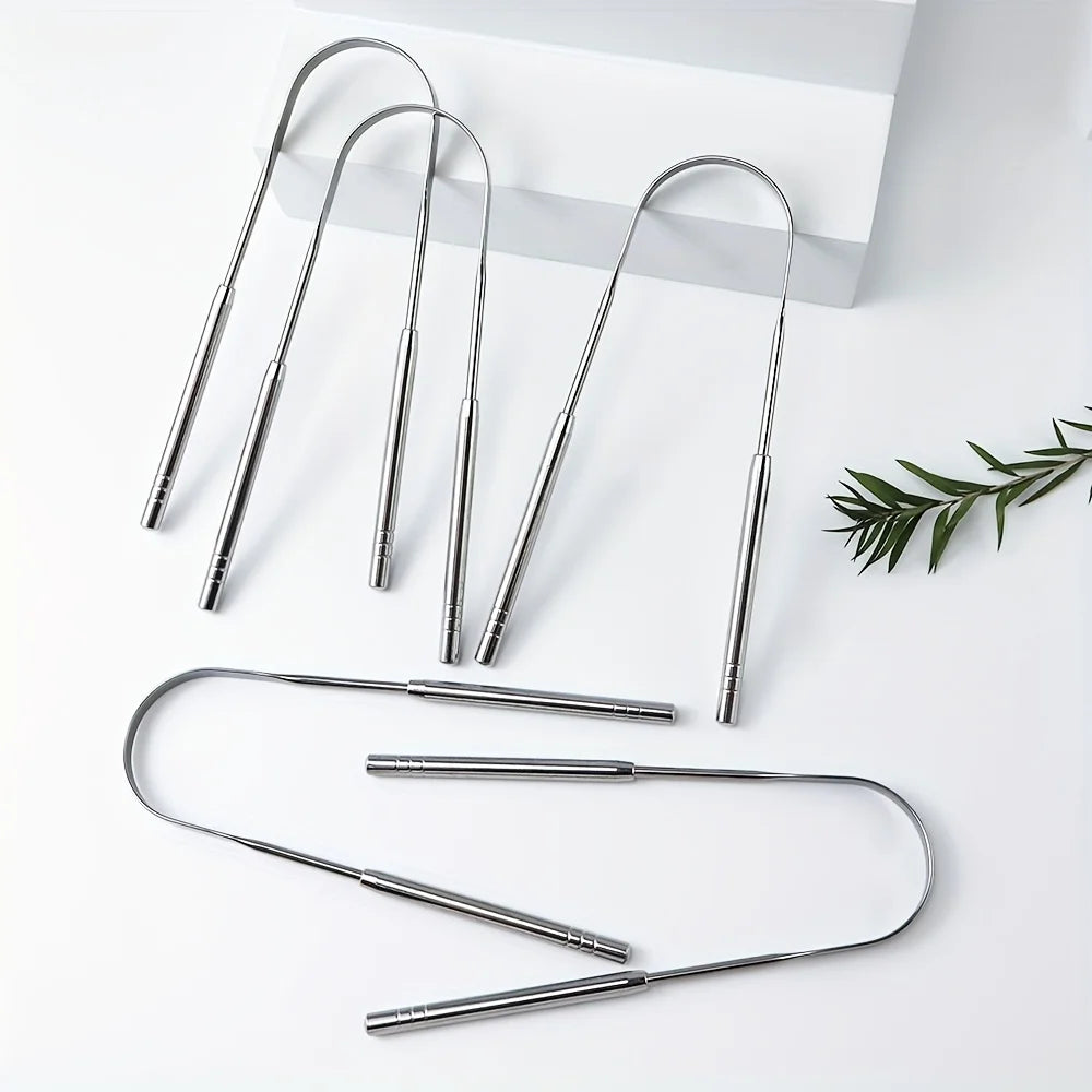 5pcs Household Tongue Cleaning Tongue Scraper Reusable for Men and Women  Tongue Cleaning Tool Washable Oral Cleaning Iron box