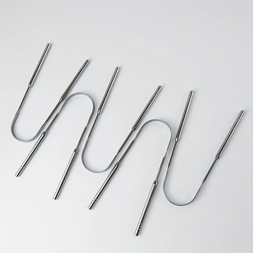 5pcs Household Tongue Cleaning Tongue Scraper Reusable for Men and Women  Tongue Cleaning Tool Washable Oral Cleaning Iron box