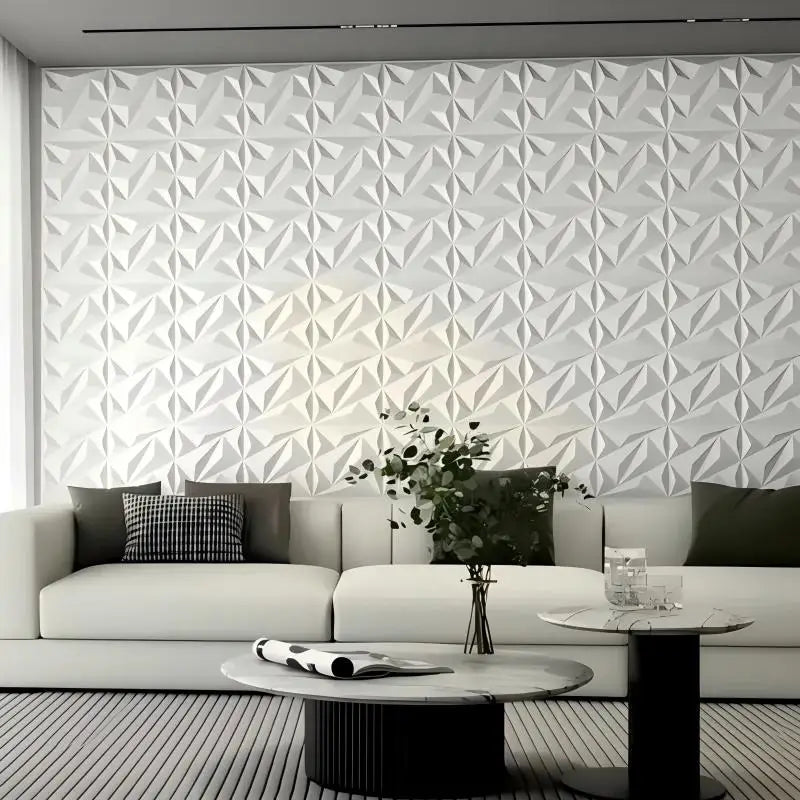 20PCS 3D Wall Panels 30x30cm Indoor Wall Decoration for Living Room Bedroom Hotel Office  Mural Tile-Panel-Mold 3D Wall Sticker