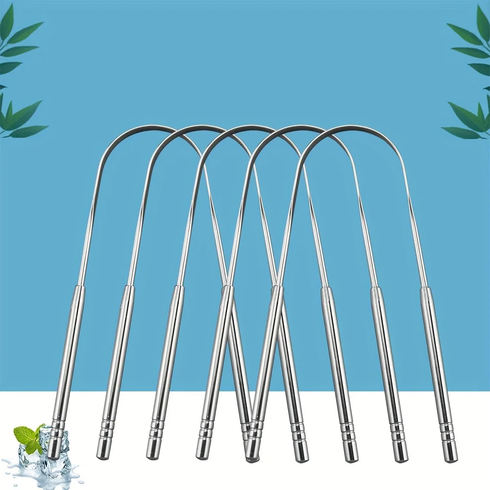 5pcs Household Tongue Cleaning Tongue Scraper Reusable for Men and Women  Tongue Cleaning Tool Washable Oral Cleaning Iron box