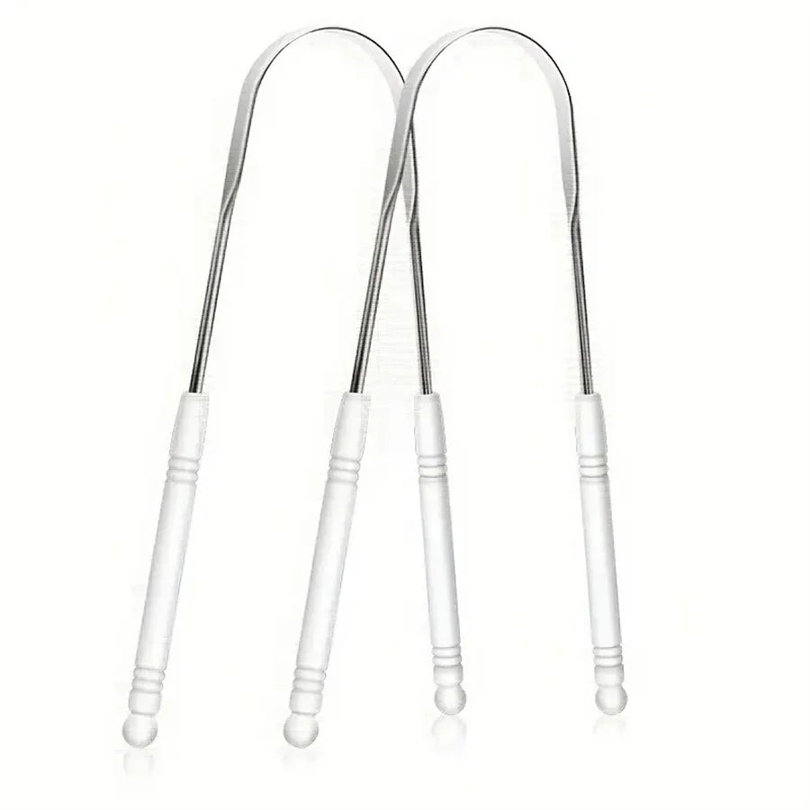 1 Stainless Steel Tongue Scraper, Fresh Breath, Suitable For Low Allergy Tongue Cleaning Tools For Adults And Children, Effectiv