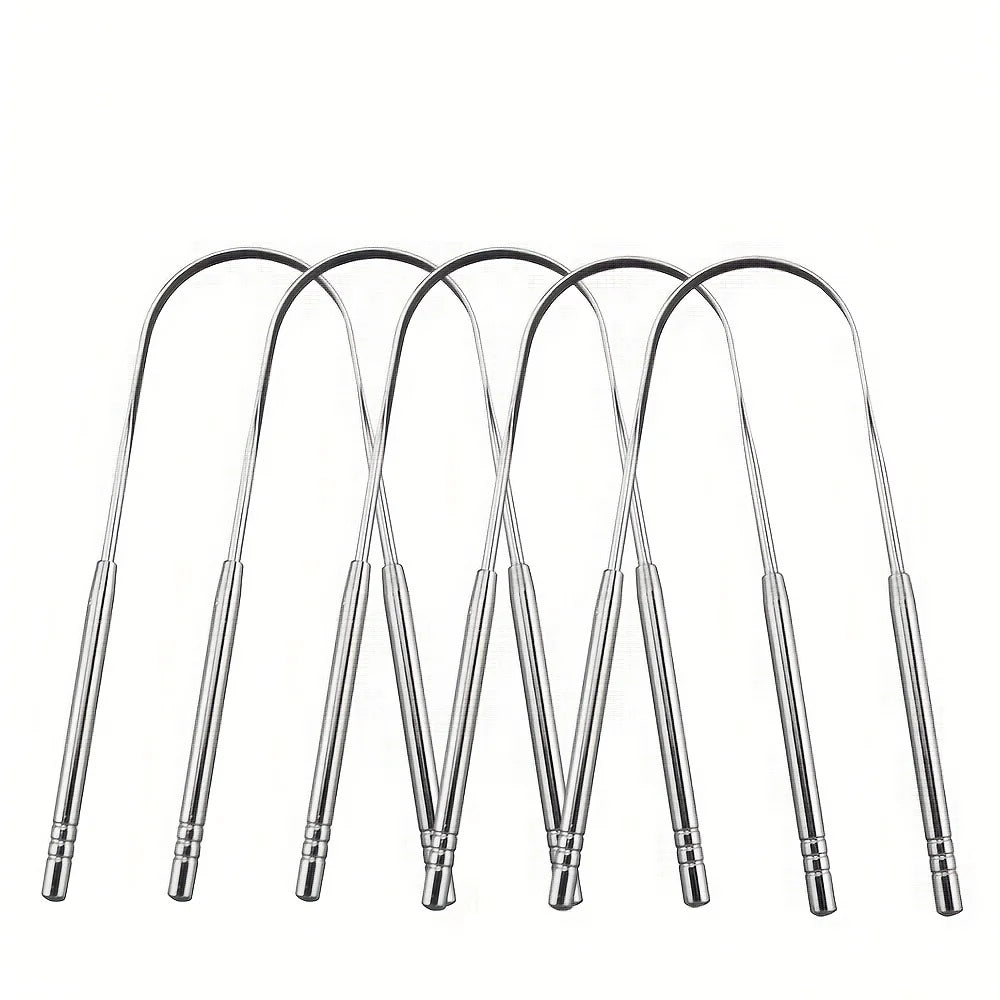 5pcs Household Tongue Cleaning Tongue Scraper Reusable for Men and Women  Tongue Cleaning Tool Washable Oral Cleaning Iron box