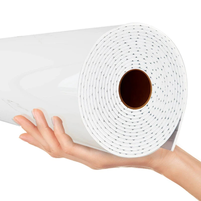 1 Roll Marble Thick Foam Imitation Tile Self-Adhesive Wallpaper Bedroom Living Room Decoration Bathroom Waterproof Wall Sticker