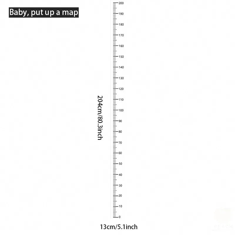 1PC Height Sticker 0-200cm Sticker, Living Room Bedroom, Dormitory Wall Waterproof Self-adhesive Height